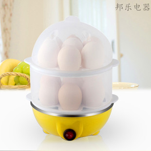 正邦樂煮蛋器自動斷電 不銹鋼多功能迷你蒸蛋器雙層批發(fā)小家電