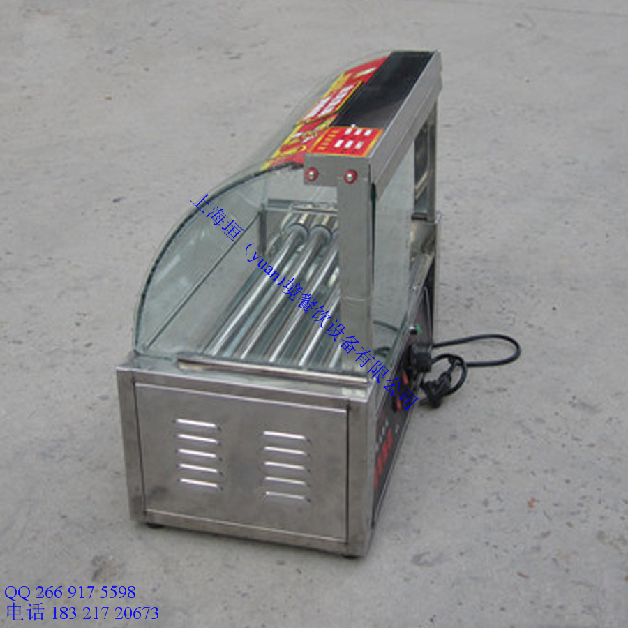 工廠直銷帶門帶燈烤腸機 出口雙控溫熱狗機 電動商用香腸機