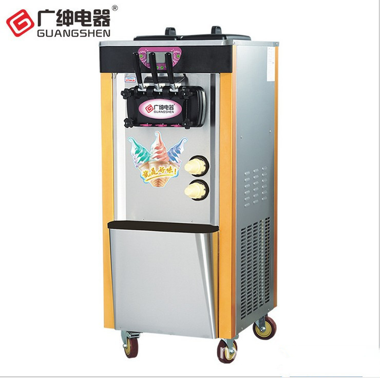 廣紳冰激凌機(jī) 商用 軟冰淇淋機(jī) 雪糕機(jī)全自動(dòng)甜筒機(jī) 軟冰激凌機(jī)器