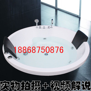 新世爵豪華按摩浴缸獨(dú)立式浴缸酒店沖浪單人亞克力浴缸浴池帶海景