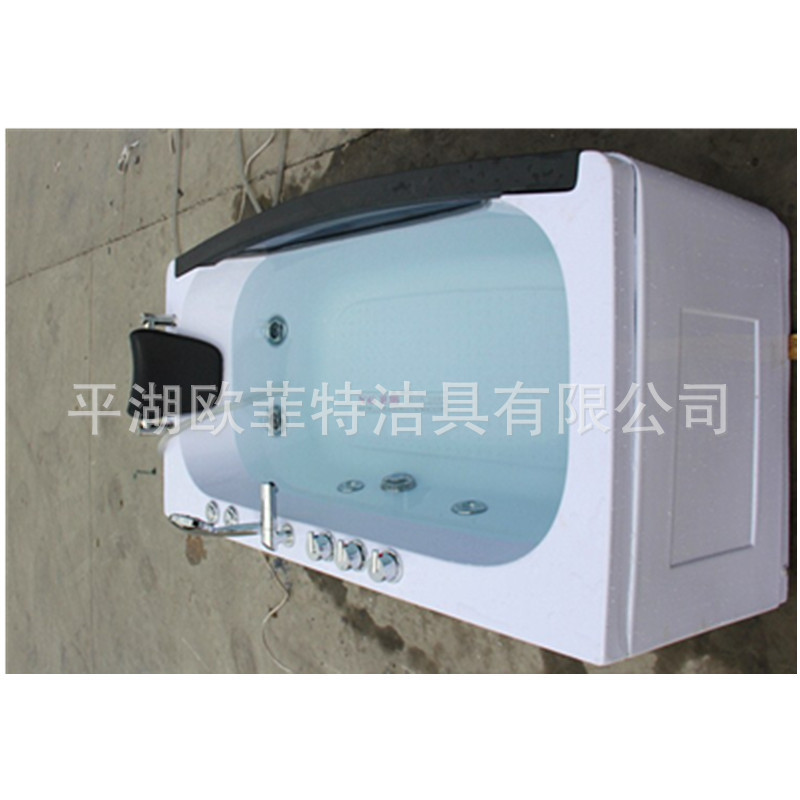 新世爵豪華按摩浴缸獨(dú)立式浴缸酒店沖浪單人亞克力浴缸浴池帶海景